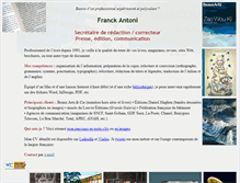 Tablet Screenshot of franckantoni.com